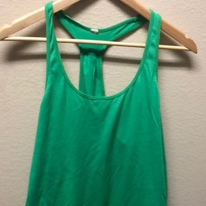 Lululemon bright green tank